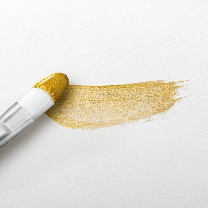 slide 3 of 3, 2 fl oz Metallic Acrylic Paint Gold - Mondo Llama™: Water-Based, Non-Toxic, Multi-Surface Craft Paint, Ages 13+, 2 fl oz