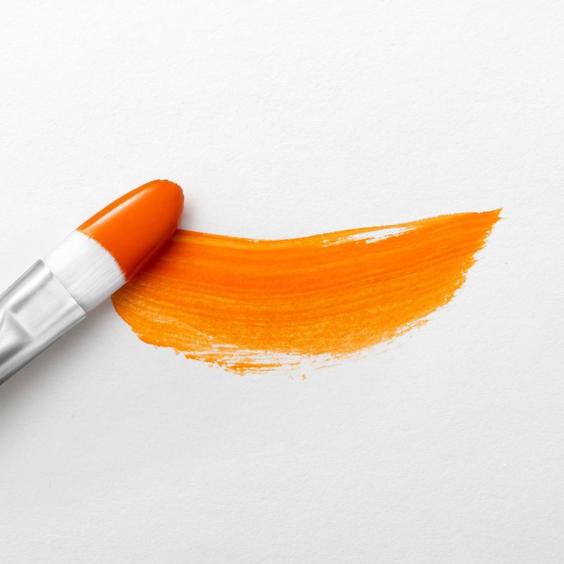 slide 3 of 3, 2 fl oz Satin Acrylic Paint Light Orange - Mondo Llama™: Multi-Surface, Non-Toxic, Craft Paint, Water-Based, 2 fl oz