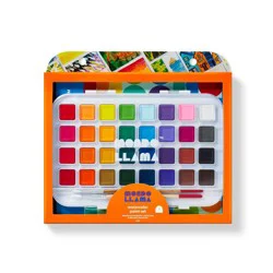 35pc Watercolor Paint Set - Mondo Llama™: Non-Toxic Multicolor Craft Paint for Kids 6+