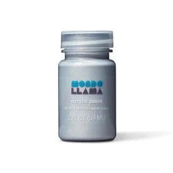 2 fl oz Metallic Acrylic Paint Light Silver - Mondo Llama™: Multi-Surface, Non-Toxic, Water-Based Craft Paint