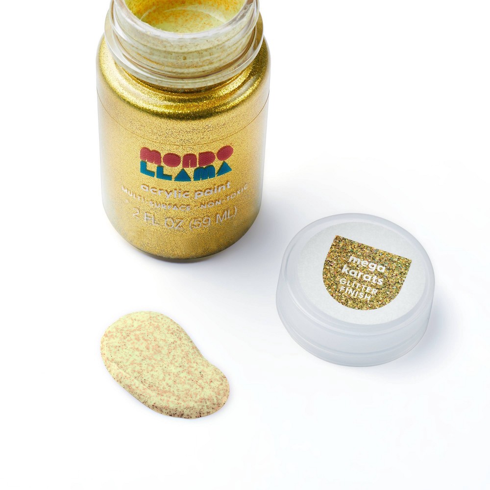 2oz Metallic Acrylic Paint Gold Rush - Mondo Llama™