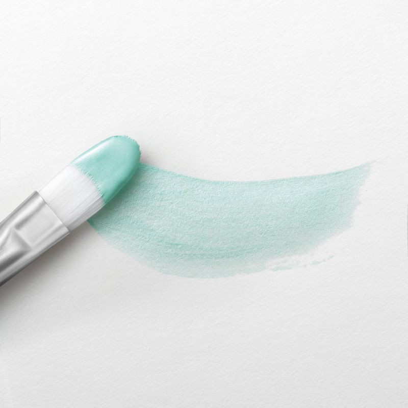 slide 3 of 3, 2 fl oz Shimmer Acrylic Paint Blue - Mondo Llama™: Multi-Surface, Non-Toxic, Craft Paint, Water-Based, 2 fl oz