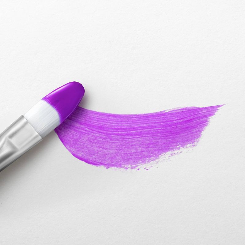 slide 3 of 3, 2 fl oz Neon Acrylic Paint Purple - Mondo Llama™: Multi-Surface, Non-Toxic, Water-Based Craft Paint, 2 fl oz