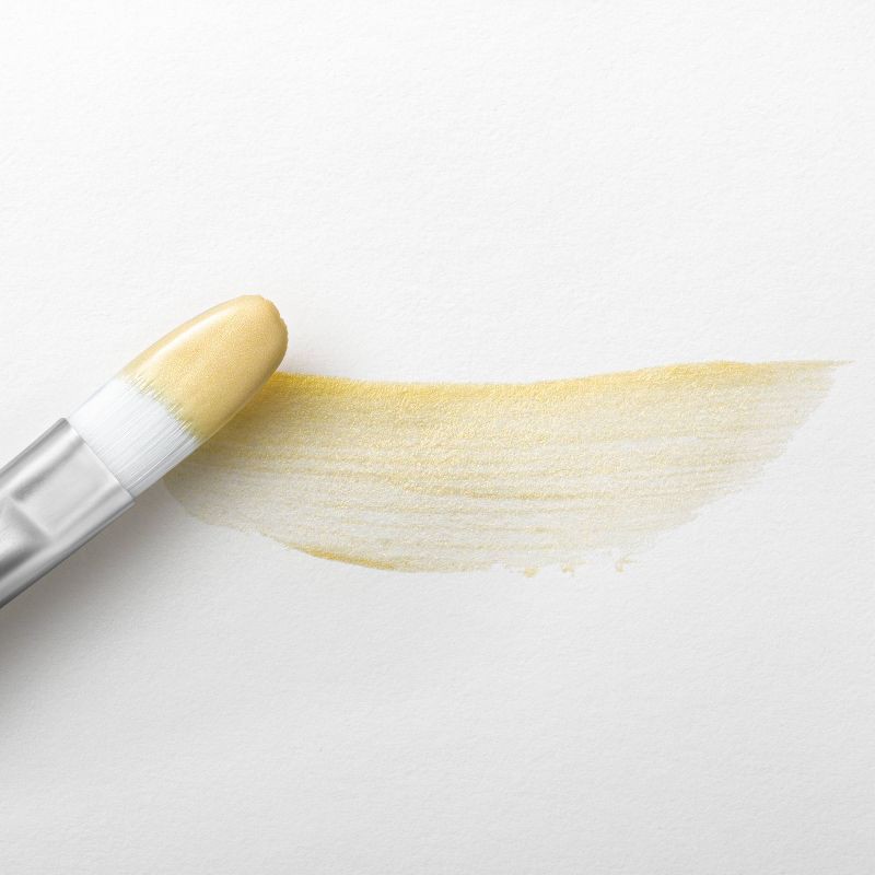 slide 3 of 3, 2 fl oz Metallic Acrylic Paint Light Gold - Mondo Llama™: Multi-Surface, Non-Toxic, Craft Paint, Water-Based, 2 fl oz