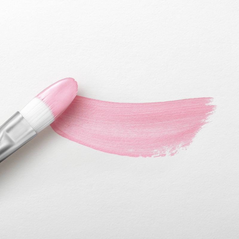 slide 3 of 3, 2 fl oz Shimmer Acrylic Paint Pink - Mondo Llama™: Non-Toxic Multi-Surface Craft Paint, Water-Based, Age 13+, 2 fl oz