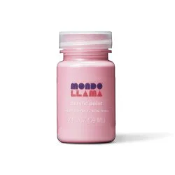 2 fl oz Shimmer Acrylic Paint Pink - Mondo Llama™: Non-Toxic Multi-Surface Craft Paint, Water-Based, Age 13+