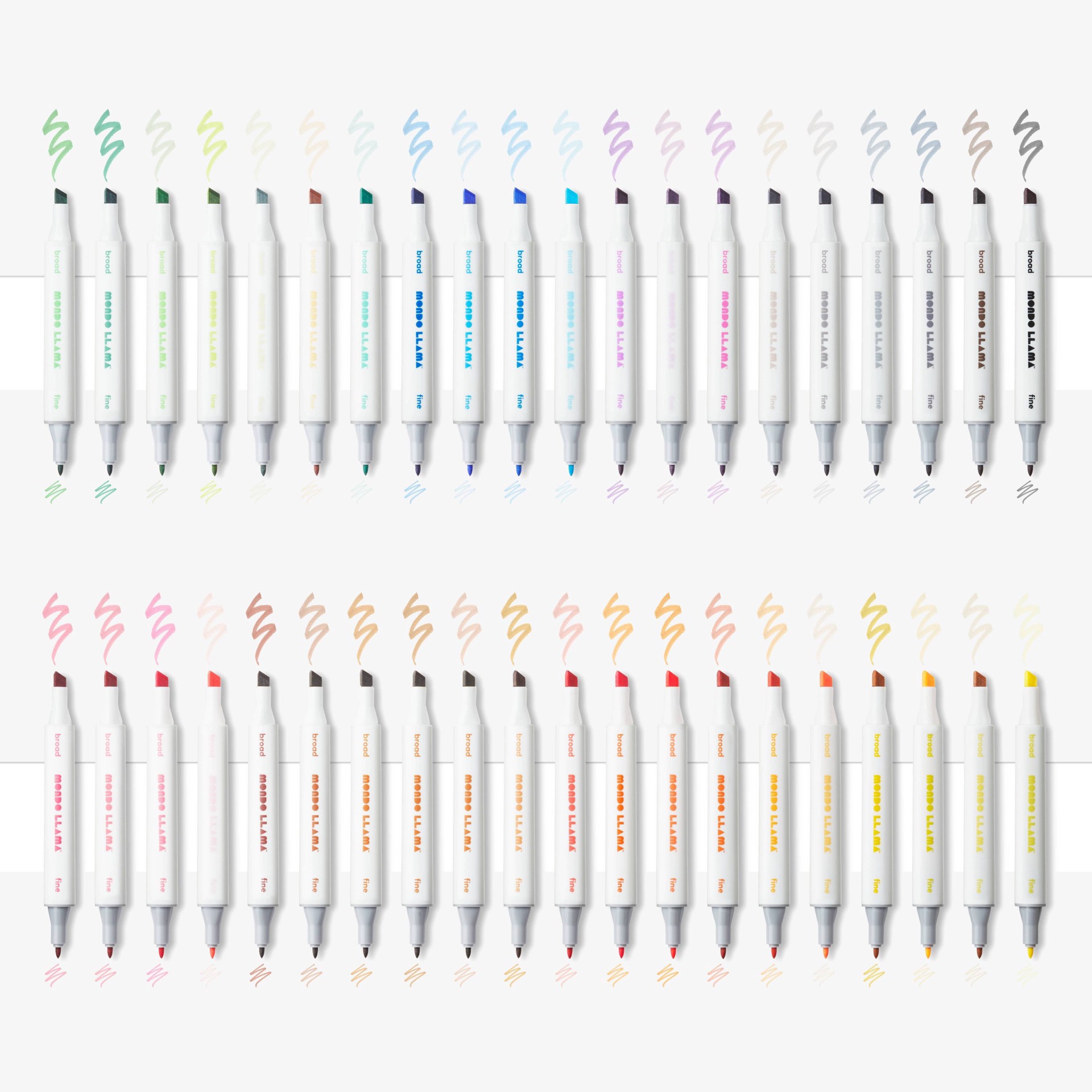 40ct Alcohol Markers Broad & Fine DualTip Mondo Llama 40 ct Shipt