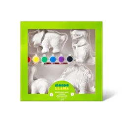 Paint-Your-Own Ceramic Dinosaurs Kit - Mondo Llama™: Kids Craft Activity, Acrylic Paint & Brushes, Ages 8+