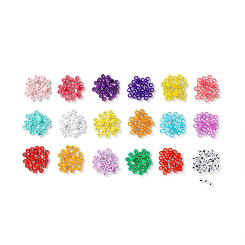 slide 2 of 4, 2750ct Pony Bead Set - Mondo Llama™: Multicolor Craft Embellishments, Plastic Beads for Kids 6+, 2750 ct
