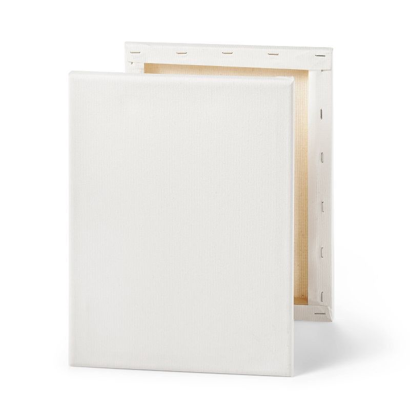 slide 2 of 3, 9"x12" Stretched Canvas White - Mondo Llama™: Art Canvases to Paint On, General Canvas Material, 1 ct