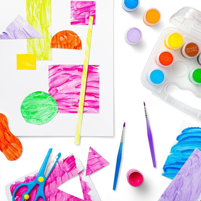 slide 4 of 5, 15pc Washable Tempera Paint Set in Plastic Tote - Mondo Llama™: Kids Craft Paint, Water-Based, Multicolor, All Ages, 15 ct