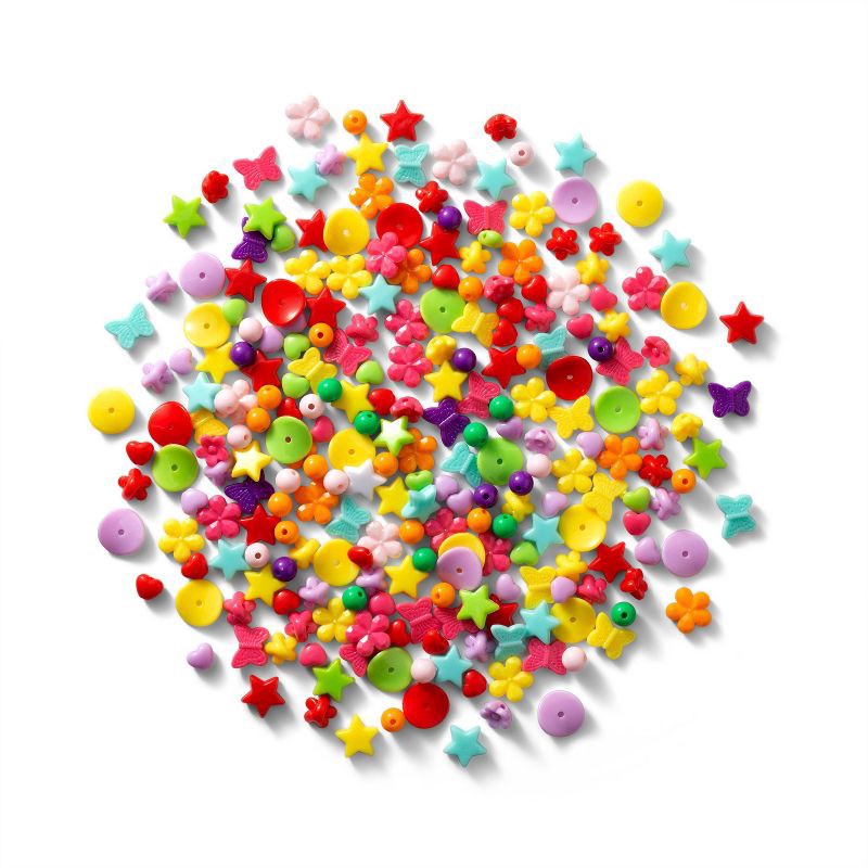 slide 2 of 4, 250ct Butterfly & Bloom Beads - Mondo Llama™: Craft Embellishments, Multicolor, Plastic, Ages 6+, 250 ct