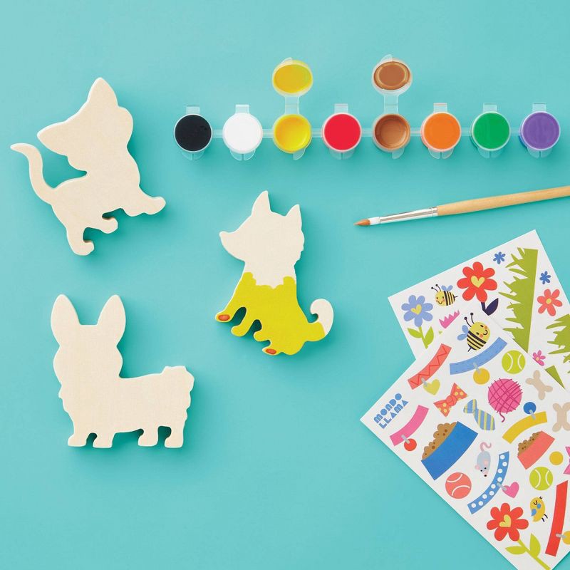 slide 6 of 6, Paint-Your-Own Wood Pets Kit - Mondo Llama™, 1 ct