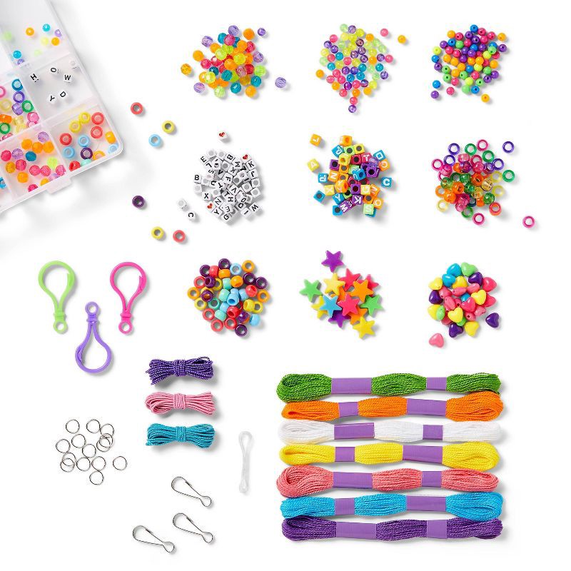 slide 2 of 6, 502pc String A Bling Jewelry Set - Mondo Llama™: DIY Bead Kit for Bracelet Making & Friendship Bracelets, 502 ct