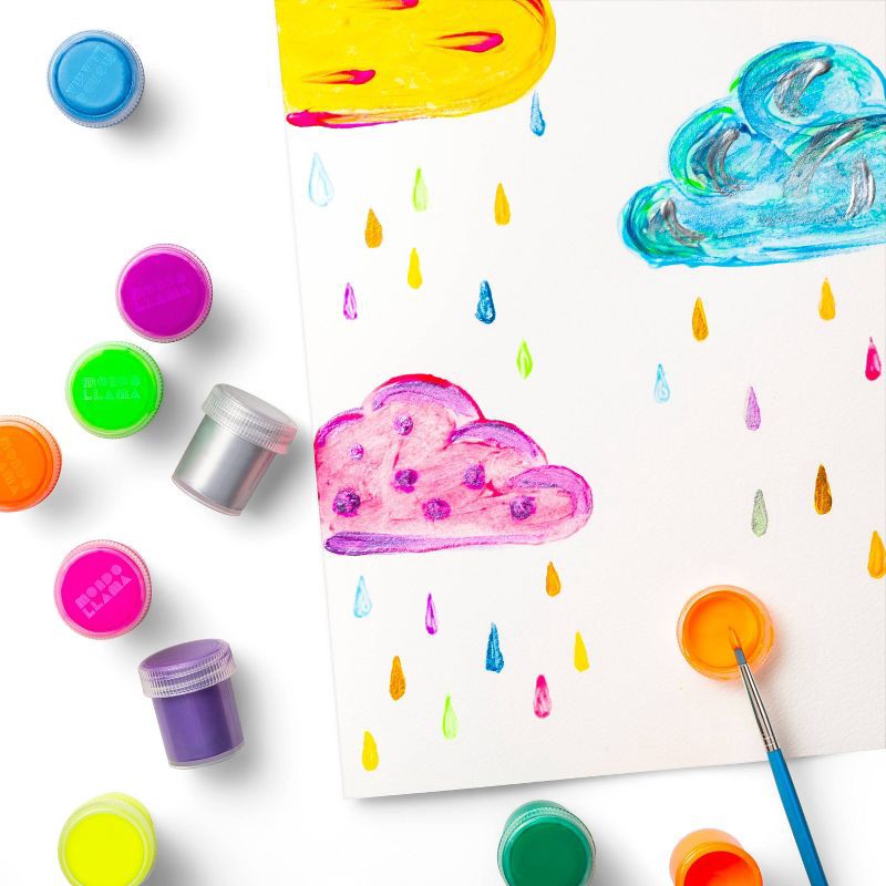 18ct Washable Tempera Paints Neon Mondo Llama™ 18 ct Shipt