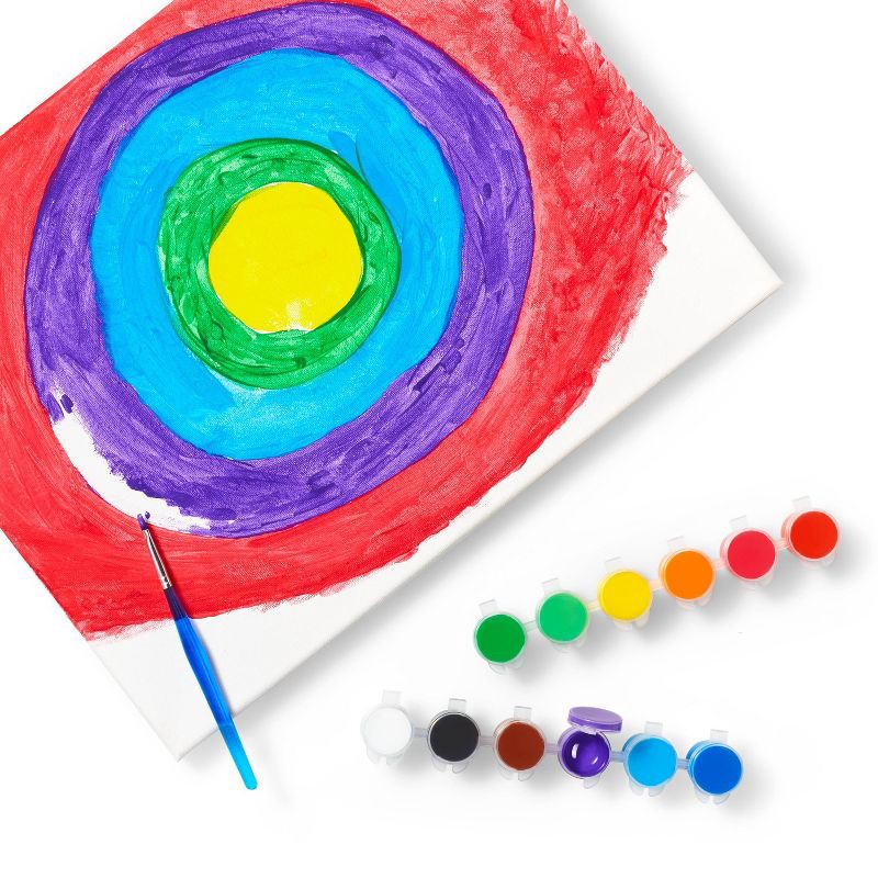 slide 3 of 4, 12ct Washable Tempera Paint Set with Paintbrush - Mondo Llama™, 12 ct