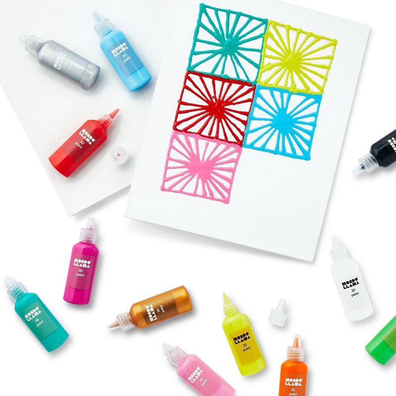 slide 3 of 3, 6pk 8"x10" Canvas Boards - Mondo Llama™: Art Canvases for Painting, White Paint Board, 1.5" Depth, 6 Count, 6 ct