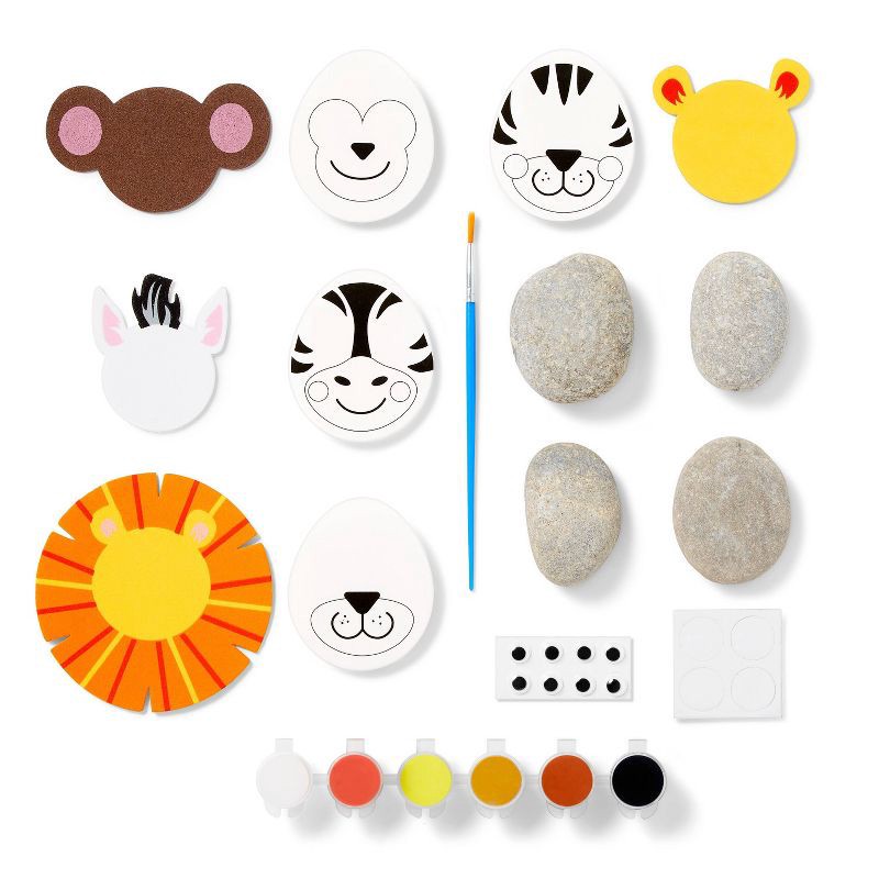 slide 2 of 4, Paint-Your-Own Rocks Kit Animal - Mondo Llama™, 1 ct