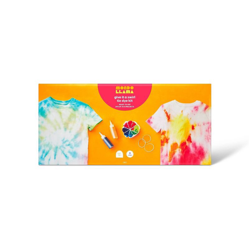 slide 1 of 4, Give It A Swirl Tie Dye Kit - Mondo Llama™: DIY Art Kit, 59 Pieces, Includes Dyes & Gloves, Ages 12+, 59 ct