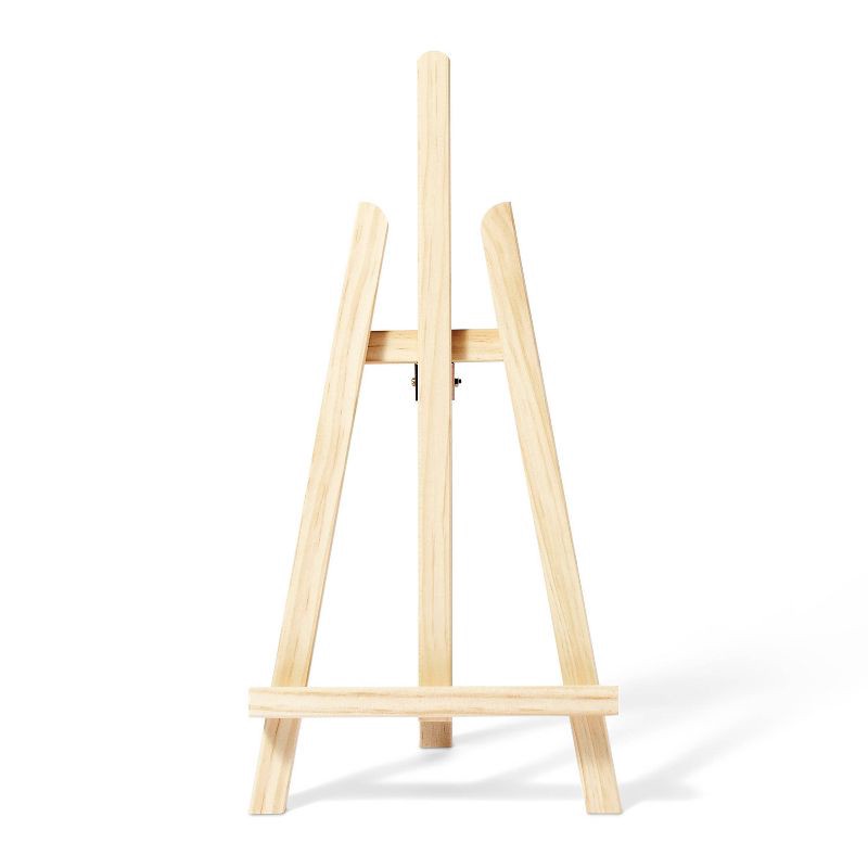 slide 1 of 3, Tabletop Easel - Mondo Llama™: Off-White Hardwood Artist Stand for Painting, 16.8" Height, No Assembly Required, 1 ct