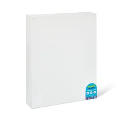 5pk 16&quot;x20&quot; Stretched Canvas Set - Mondo Llama™: Art Canvases for Painting, White, 0.63&quot; Depth, 5 Pieces