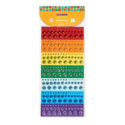 273ct Rainbow Gem Stickers - Mondo Llama™: Rhinestone & Gemstone Face & Heart Stickers