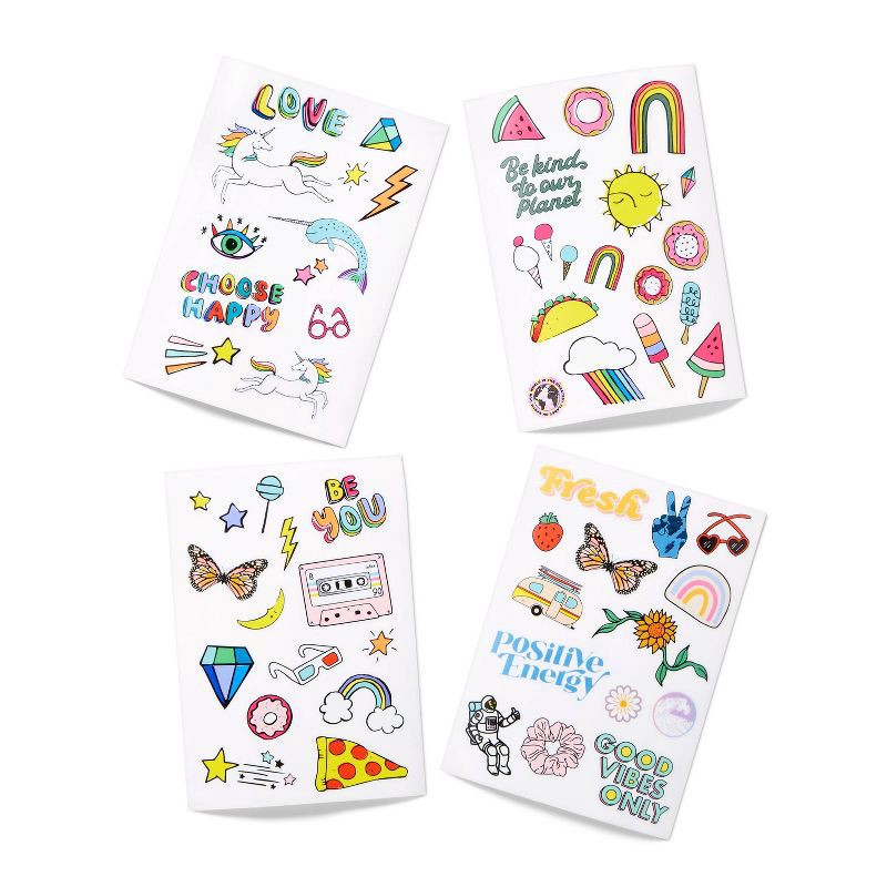 slide 2 of 3, 59ct Vinyl Stickers - Mondo Llama™: Water Bottle & Scrapbook Decor, Animal & Food Themes, Ages 6+, 59 ct