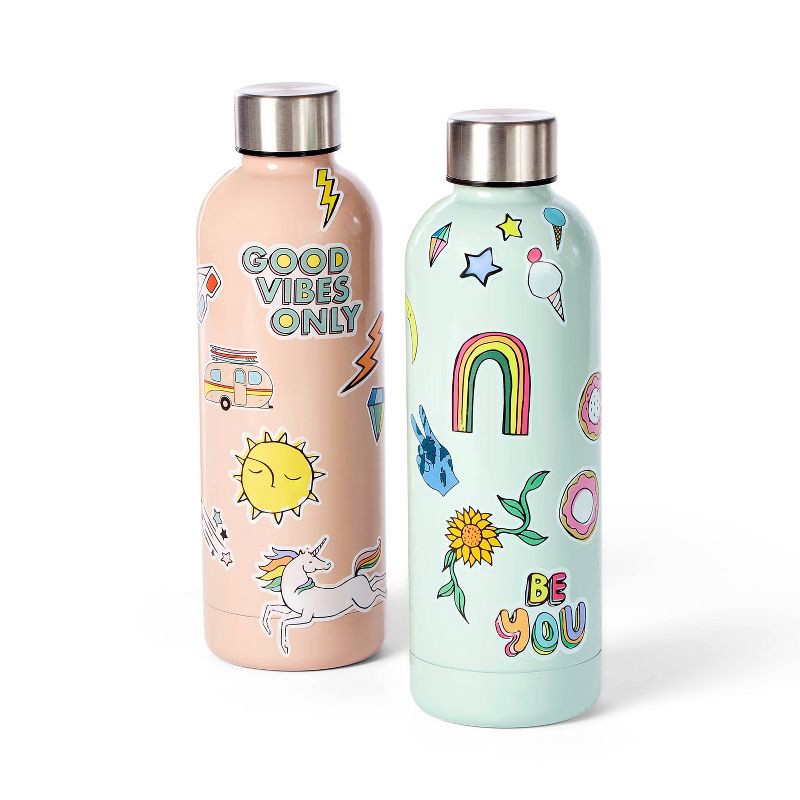 slide 3 of 3, 59ct Vinyl Stickers - Mondo Llama™: Water Bottle & Scrapbook Decor, Animal & Food Themes, Ages 6+, 59 ct