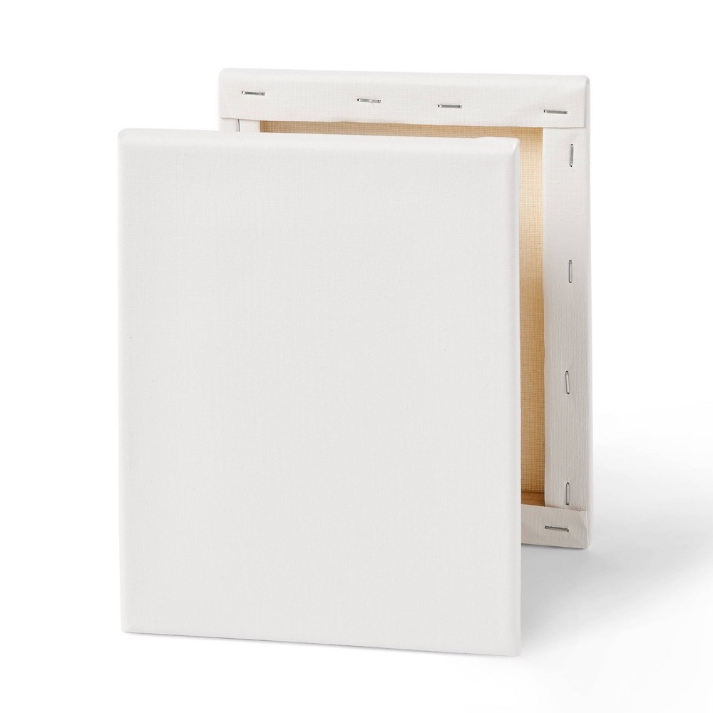 slide 2 of 3, 7"x9" Stretched Canvas White - Mondo Llama, 1 ct