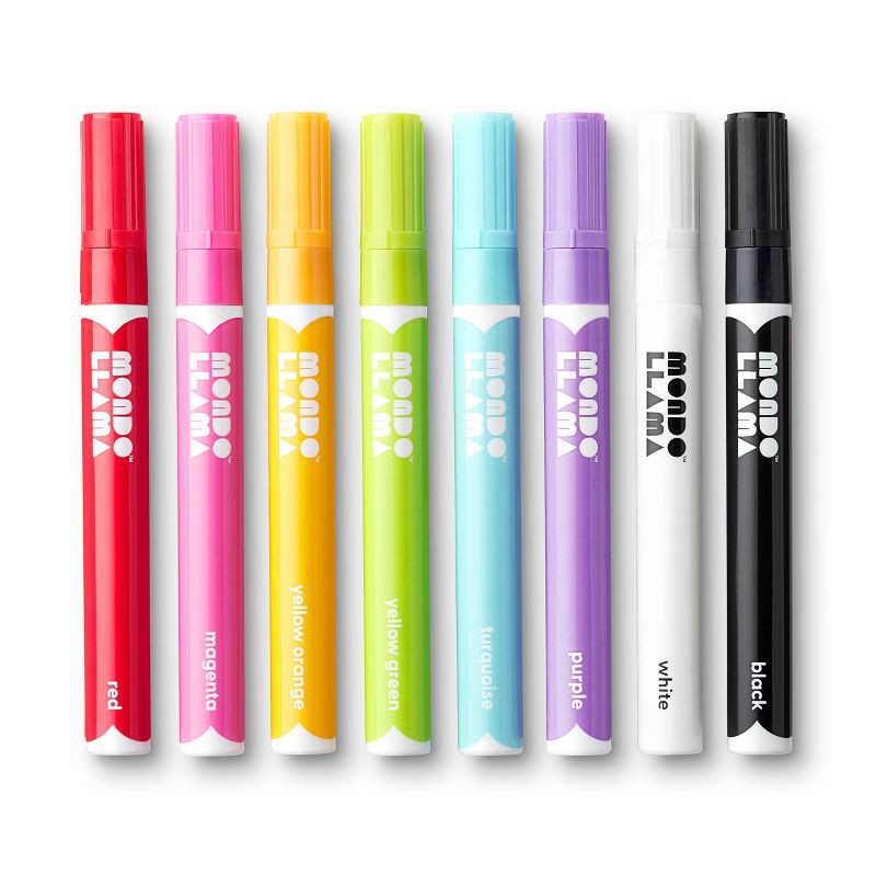 slide 2 of 5, 8ct Paint Markers Bullet Tip Classic Colors - Mondo Llama™, 8 ct