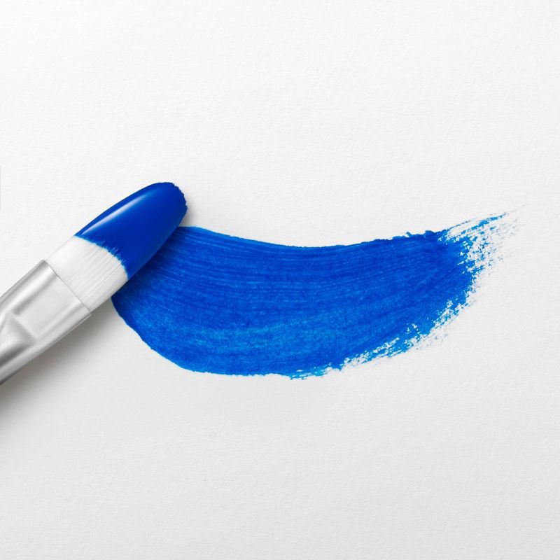 slide 3 of 3, 8 fl oz Satin Acrylic Paint Tulip Blue - Mondo Llama™: Multi-Surface, Non-Toxic, Water-Based Craft Paint, 8 fl oz