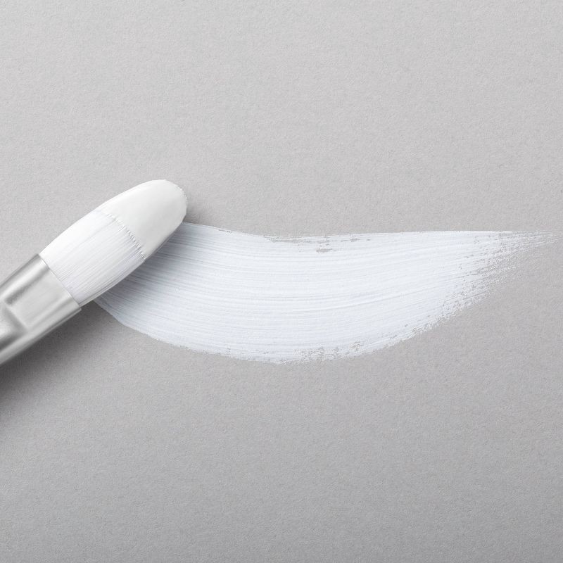 slide 3 of 3, 8 fl oz Satin Acrylic Paint White - Mondo Llama™: Multi-Surface, Non-Toxic, Water-Based Craft Paint, Age 13+, 8 fl oz