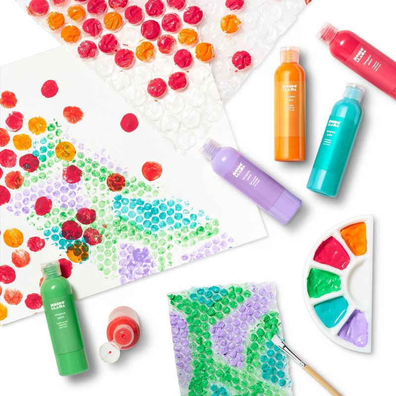 slide 4 of 5, 6ct Washable Tempera Paints - Mondo Llama™, 6 ct