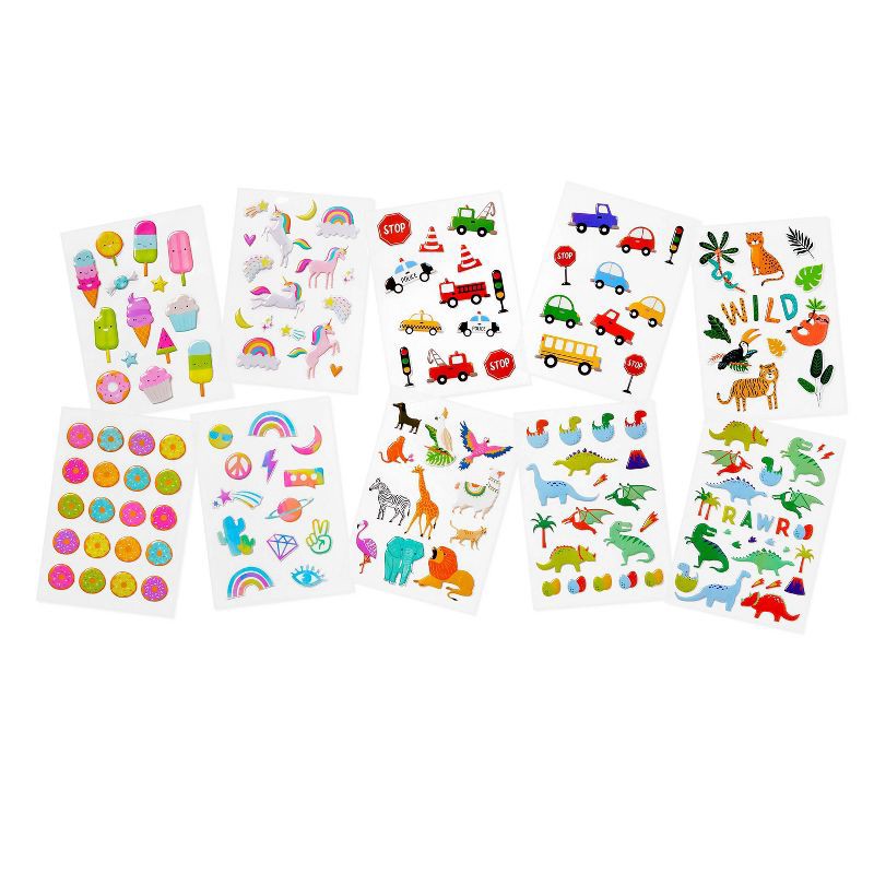 slide 2 of 3, 157ct 3D Puffy Stickers - Mondo Llama™, 157 ct