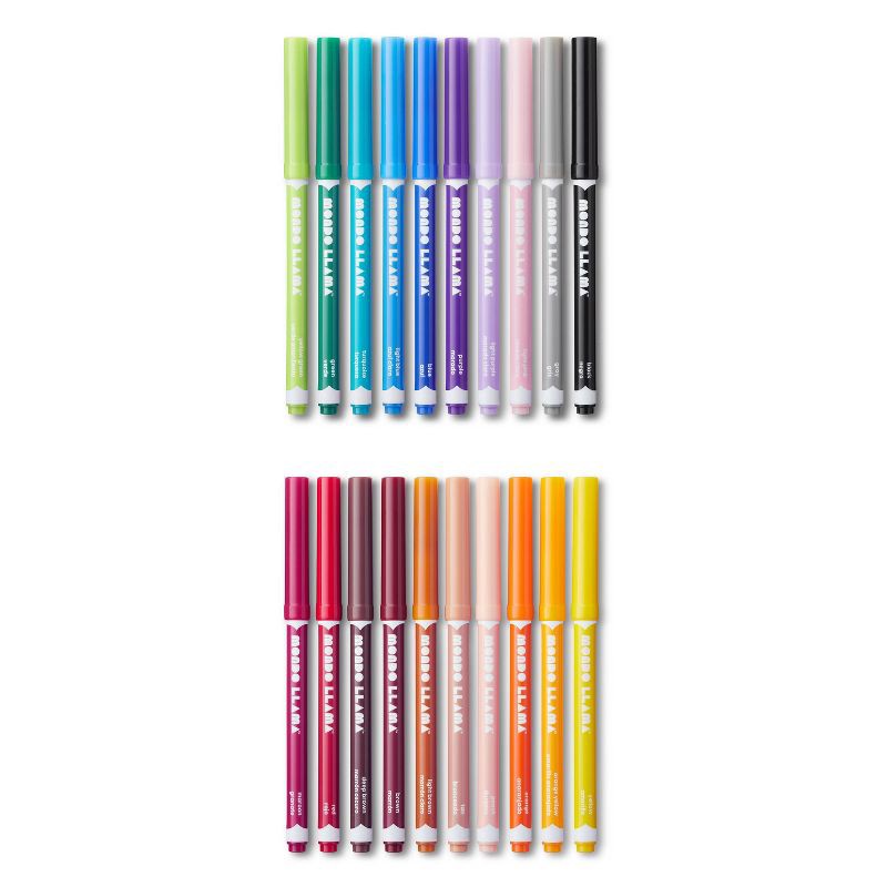 slide 2 of 5, 20ct Washable Markers Super Tip Classic Colors - Mondo Llama™, 20 ct
