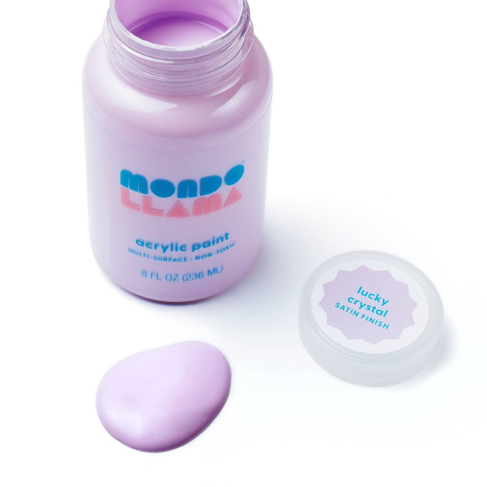 8oz Satin Acrylic Paint Lucky Crystal Mondo Llama 8 oz Shipt