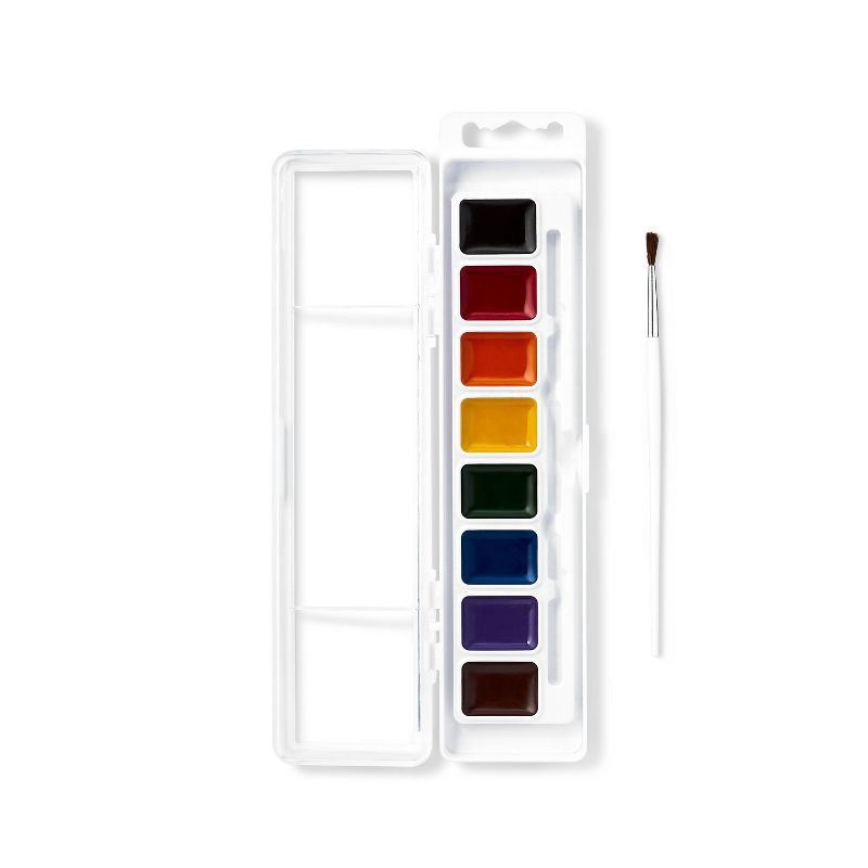 slide 2 of 5, 8ct Washable Watercolor Set - Mondo Llama™: Water-Based Acrylic Paints, Multicolor, Craft Paint for Ages 3+, 8 ct