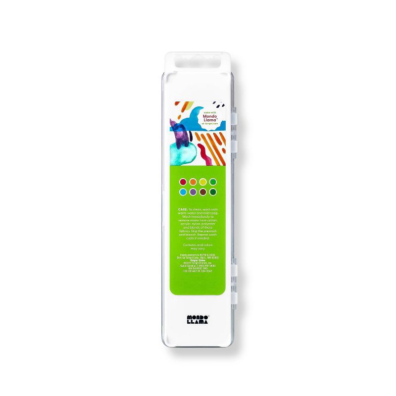 slide 3 of 5, 8ct Washable Watercolor Set - Mondo Llama™: Water-Based Acrylic Paints, Multicolor, Craft Paint for Ages 3+, 8 ct