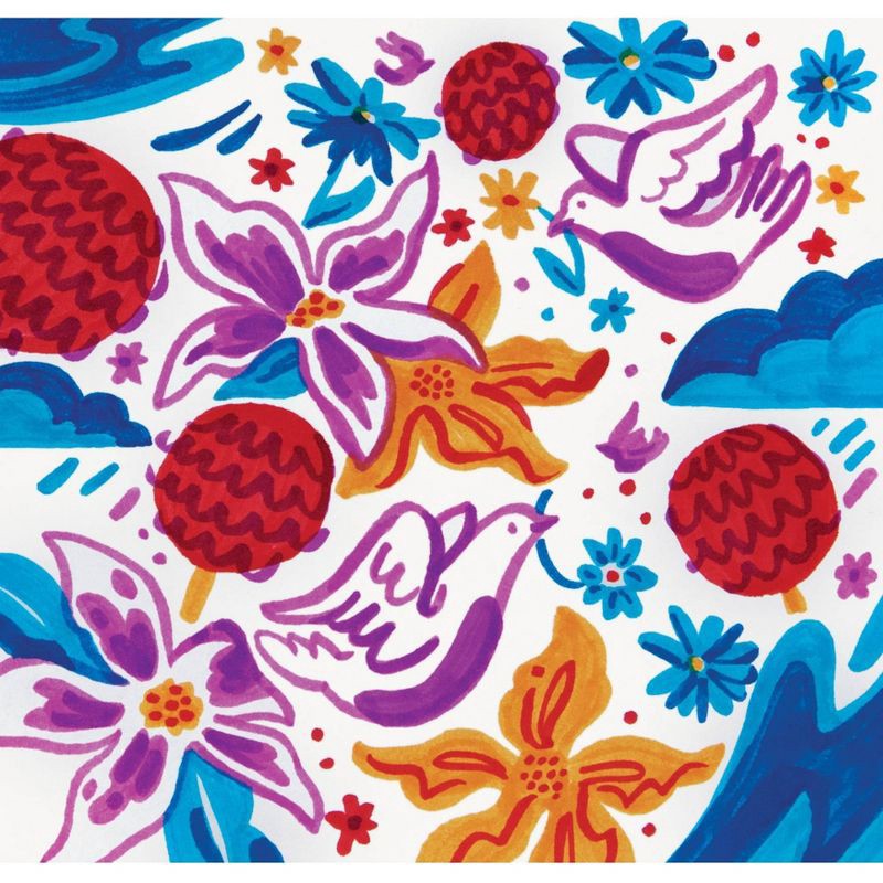 slide 5 of 5, 48ct Dual-Tip Brush Marker Set in Plastic Case - Mondo Llama™, 48 ct