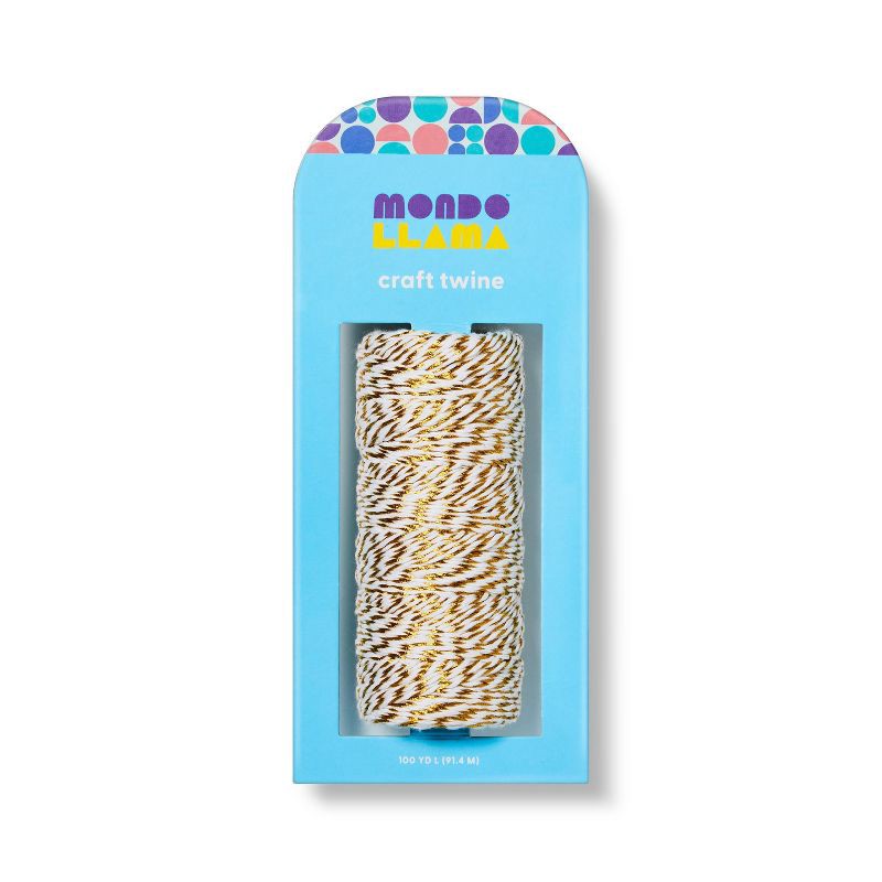 slide 1 of 4, 100yd Craft Twine Gold - Mondo Llama™, 1 ct