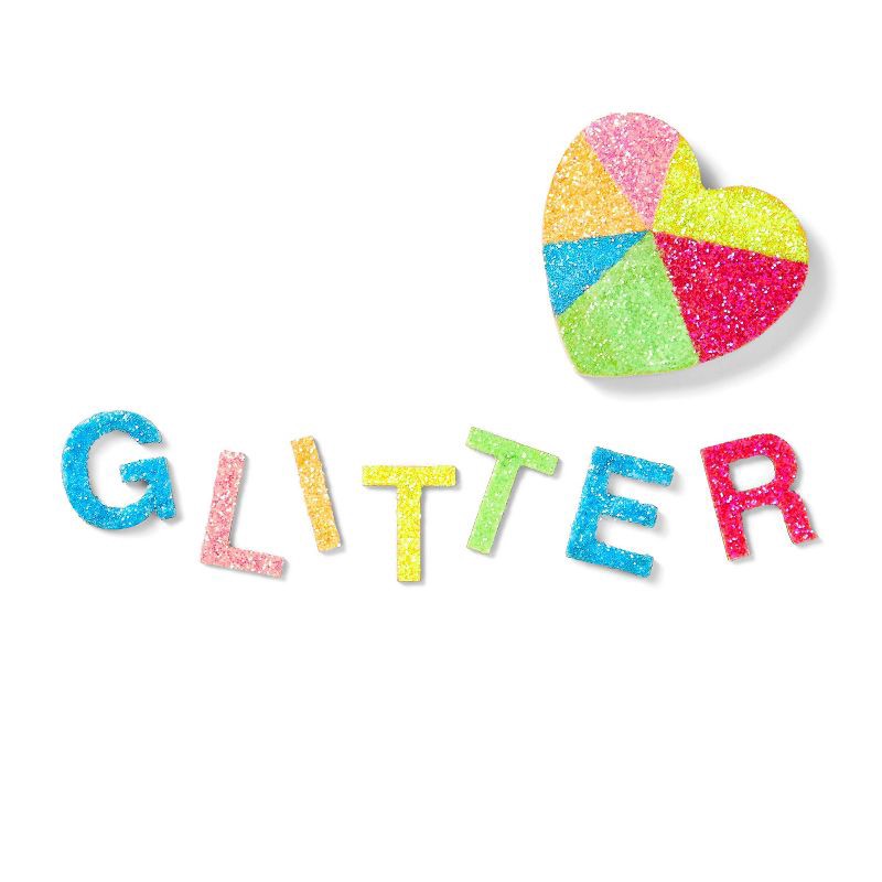 slide 4 of 4, 6ct Glitter Shaker Neon - Mondo Llama™: Multicolor Craft Embellishments, PET Material, Ages 6+, 6 ct
