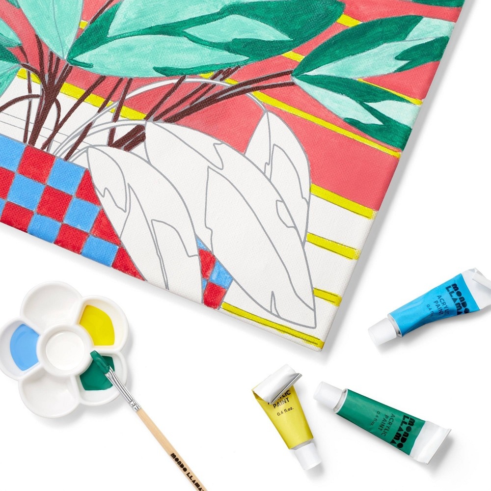 11x11 Paint-Your-Own Canvas Kit Plant - Mondo Llama™