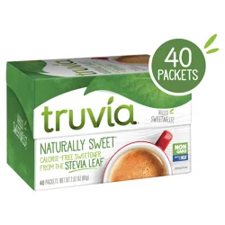 Truvia Original Calorie-Free Sweetener from the Stevia Leaf Packets, 40 Count (2.82 oz Carton)
