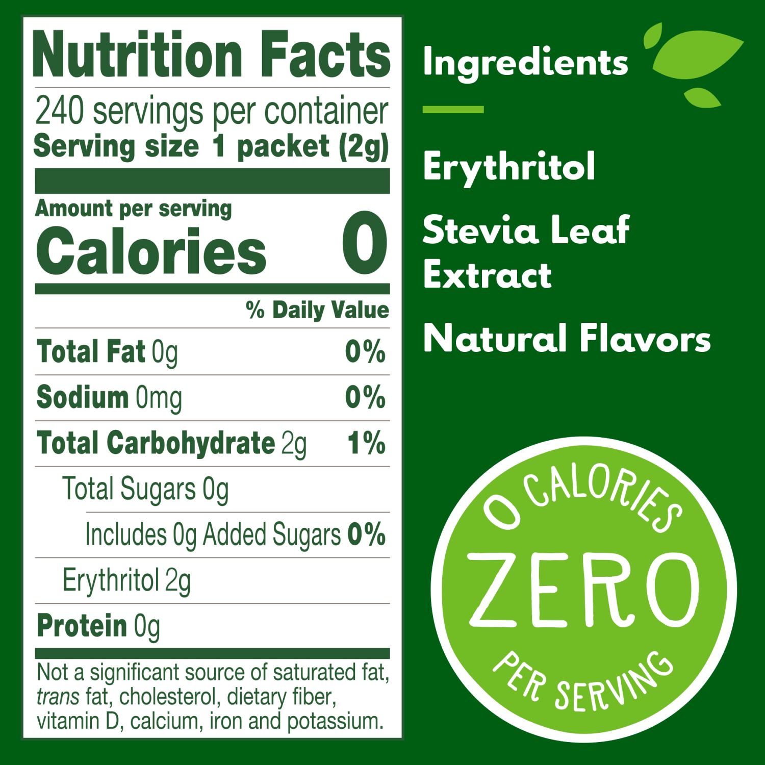 slide 4 of 4, Truvia Calorie-Free Sweetener - 240 ct, 16.9 oz