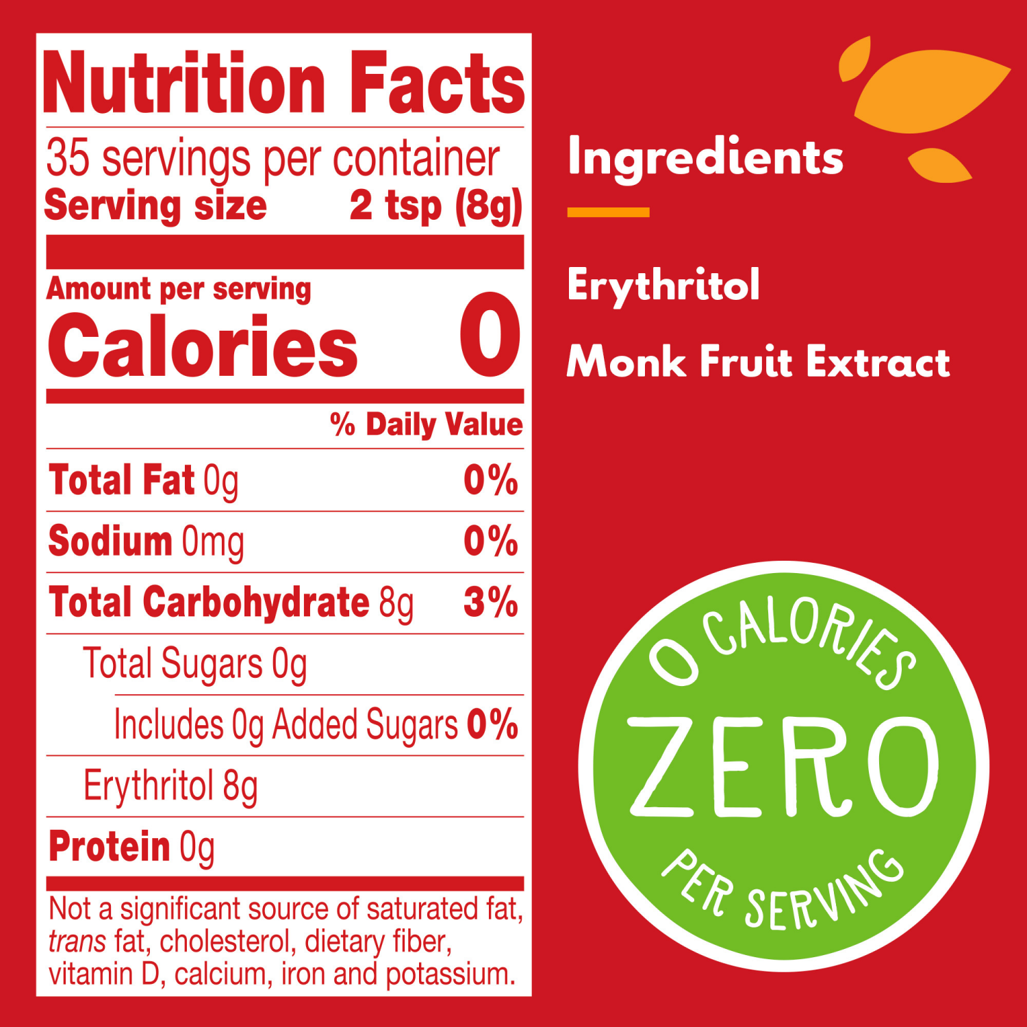 slide 2 of 4, Truvia Calorie-Free Monk Fruit Sweetener 9.8 oz, 9.8 oz