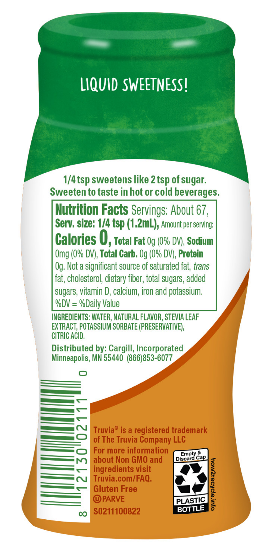 slide 2 of 2, Truvia Liquid Sweatner, 2.7 fl oz