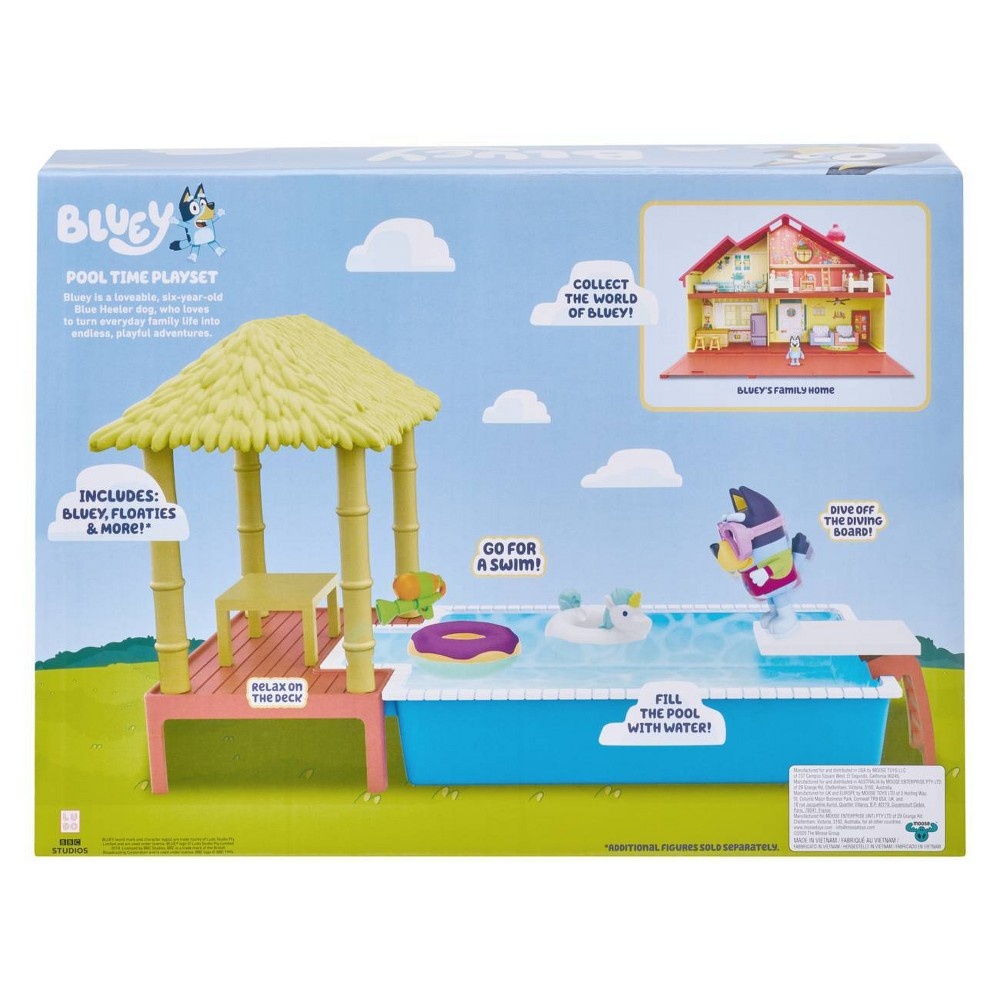 slide 3 of 12, Bluey Pool Time Playset, 1 ct