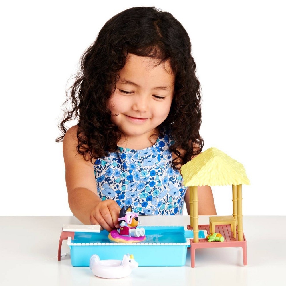 slide 12 of 12, Bluey Pool Time Playset, 1 ct