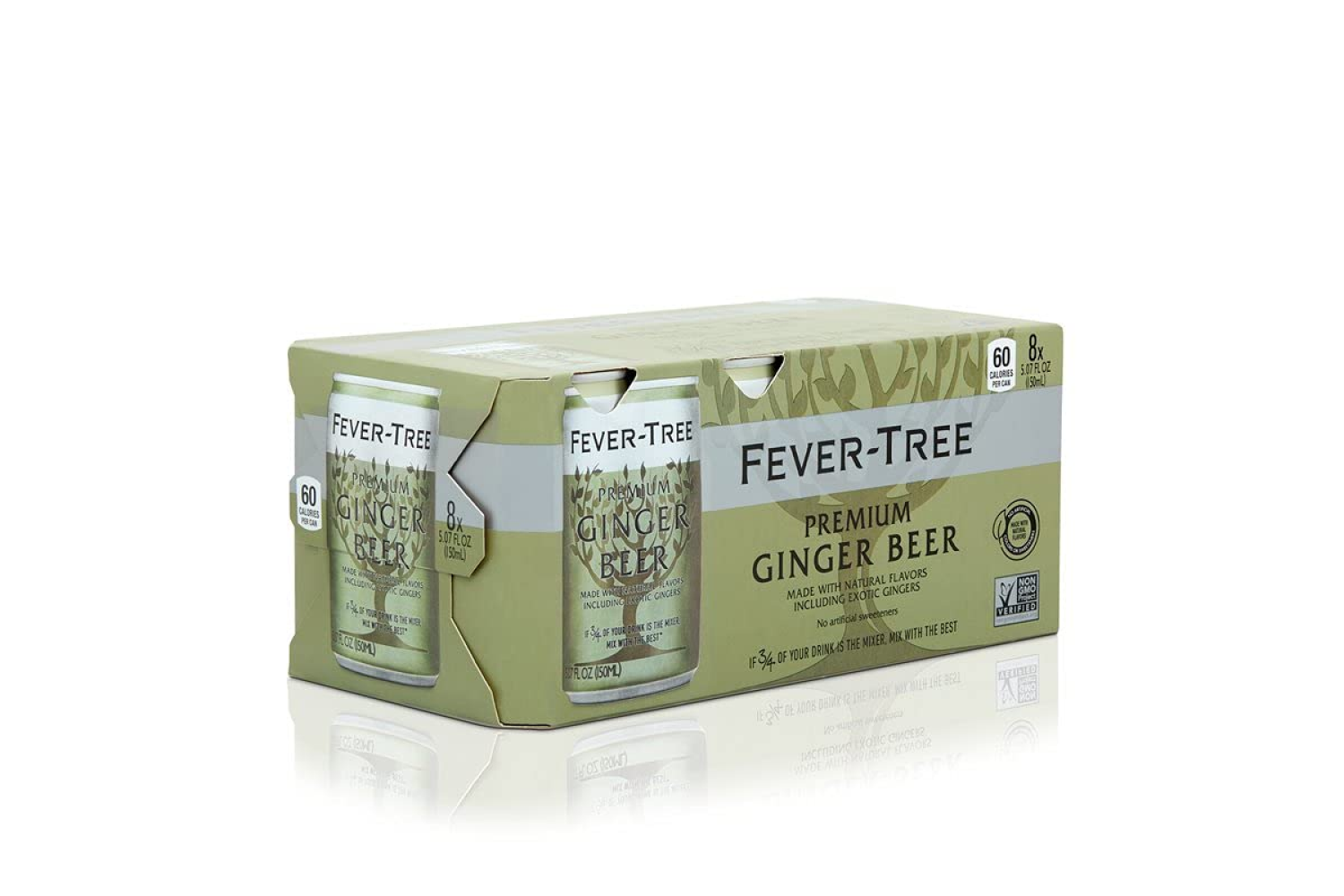 slide 1 of 1, Fever-Tree Fever Tree Ginger Beer - 40.56 oz, 8 ct; 5.08 oz