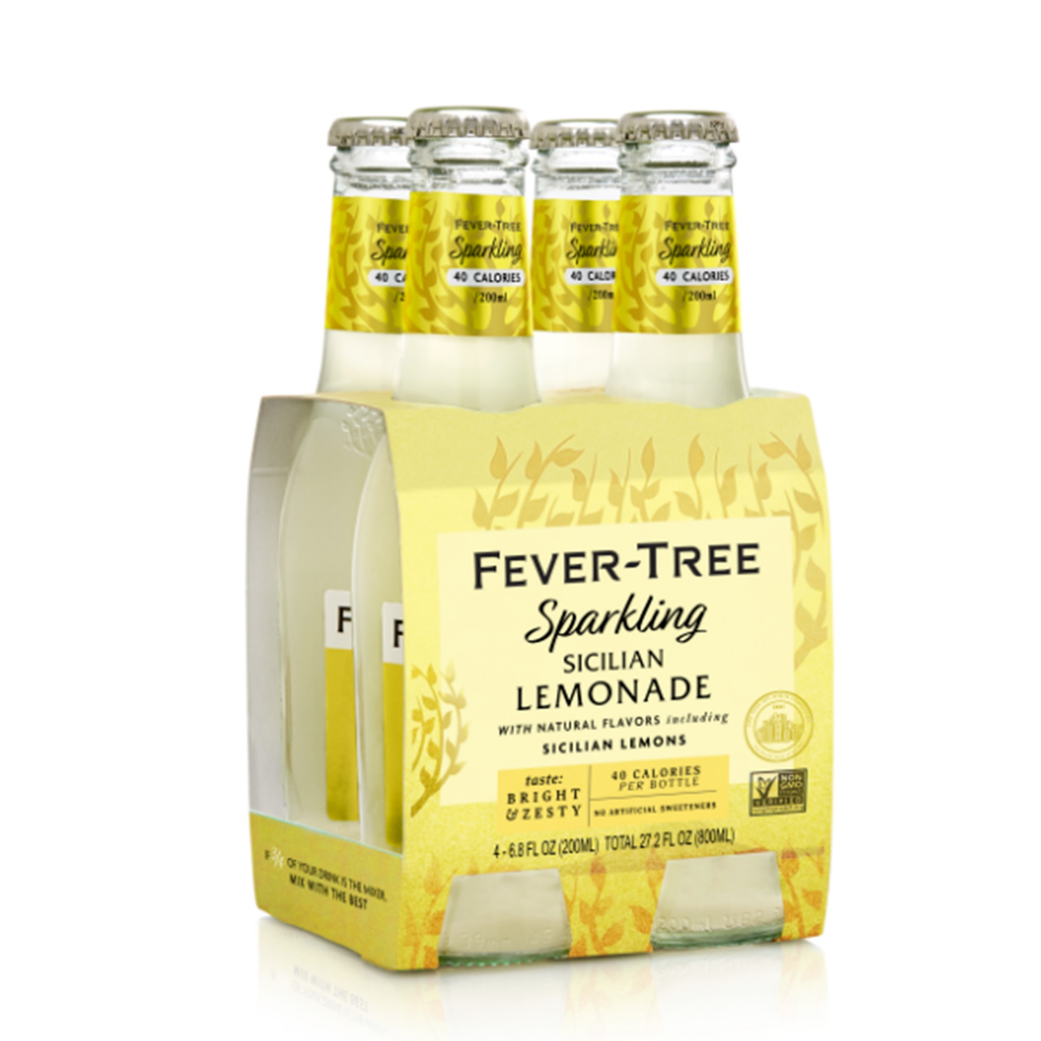 slide 1 of 1, Fever-Tree Sparkling Sicilian Lemonade - 4 ct; 6.8 fl oz, 4 ct, 800 ml